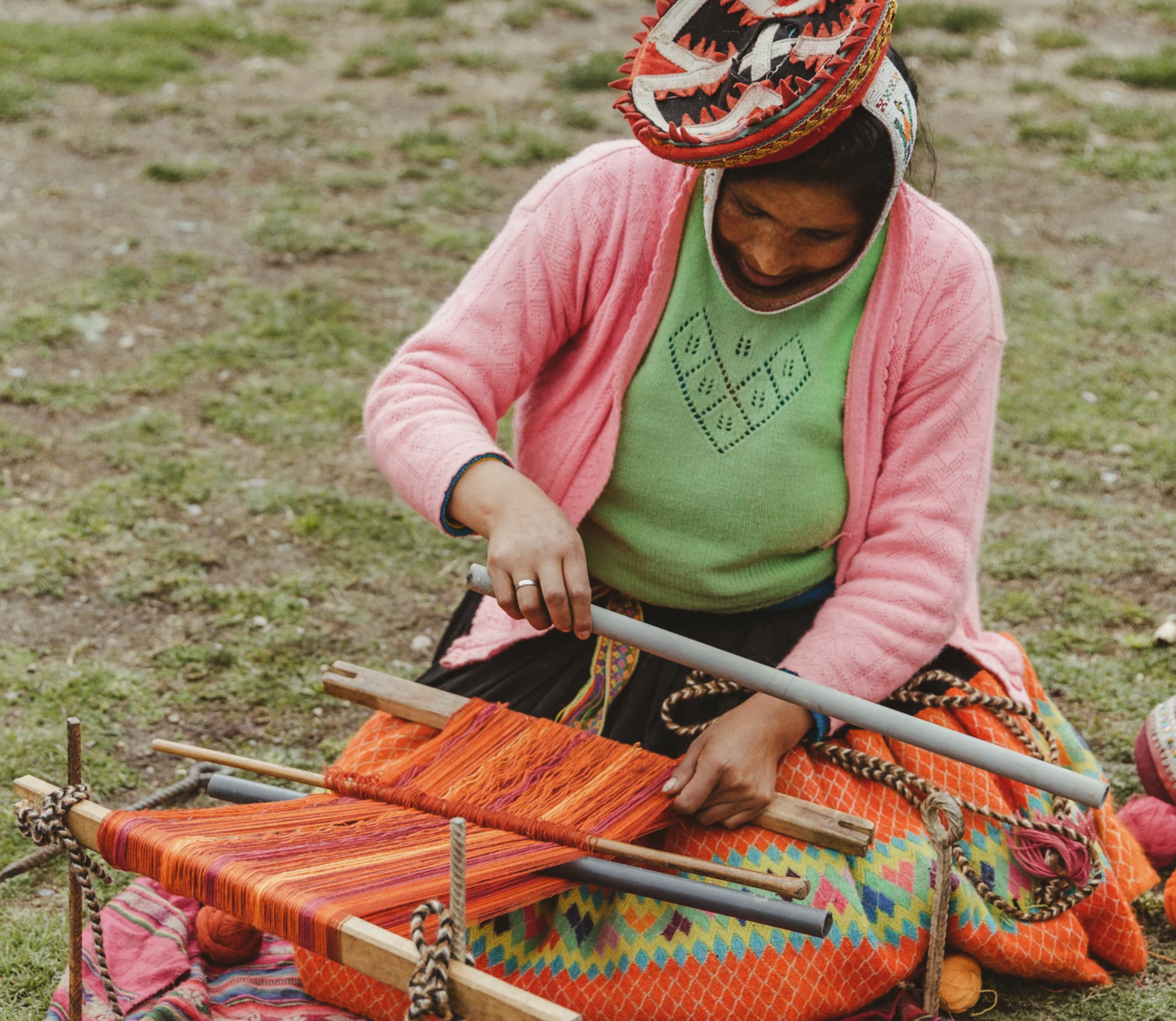 Awamaki women weaving