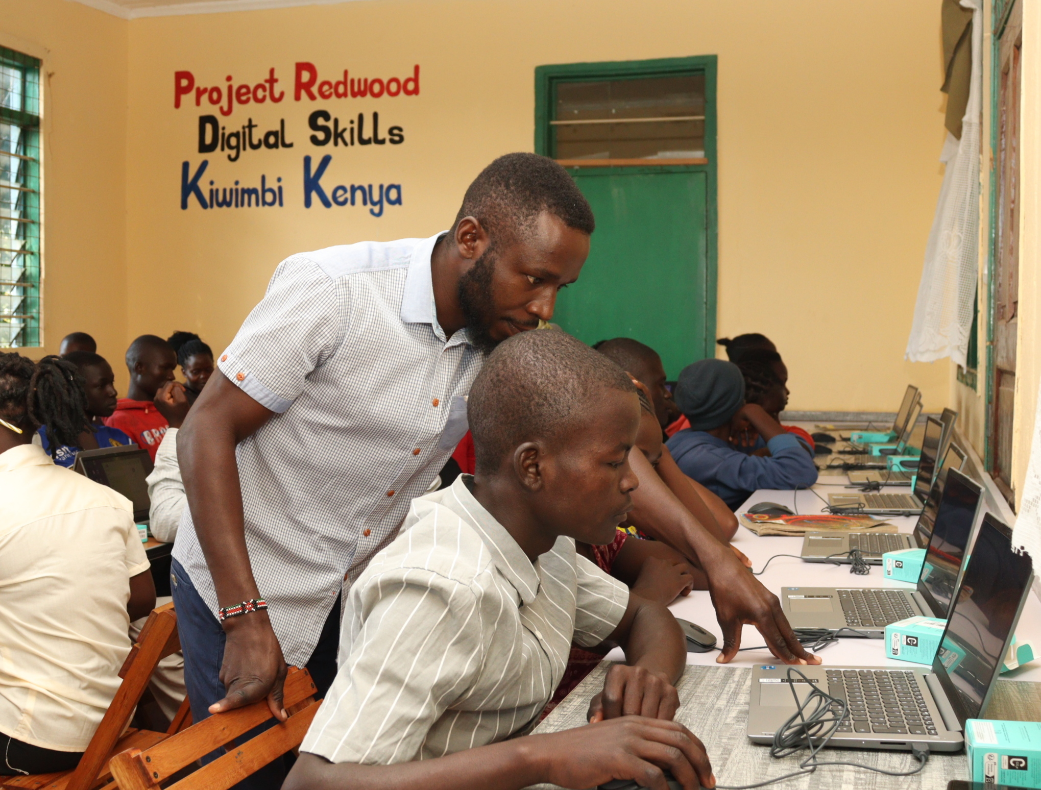 World Connect with visiting sponsor in Malawi