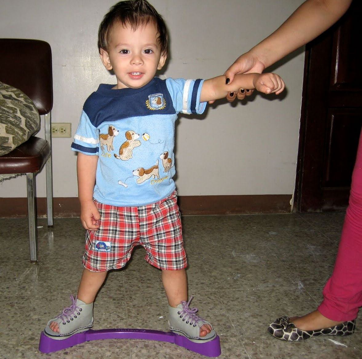 Child with braces on feet from Miraclefeet