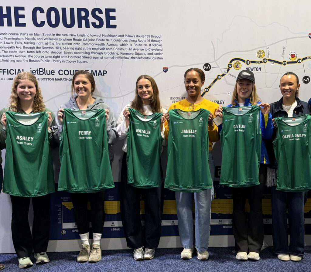 Current Grantees 22 Team of girls with Boston Marathon shirts